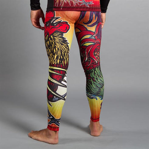 Meerkatsu-Fire Rooster Grappling Tights-2